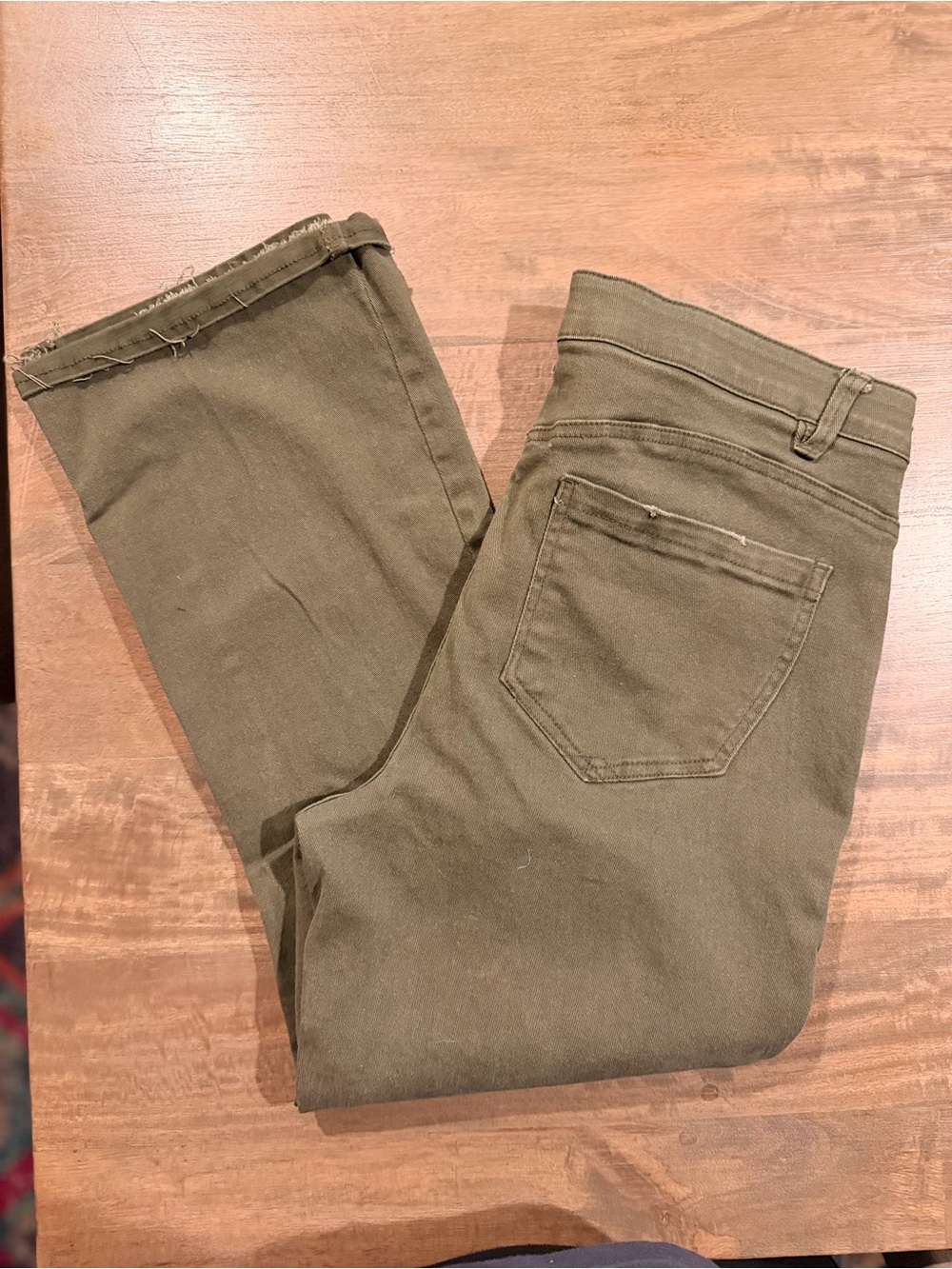 Democracy ABsolution Women's Olive Green Boyfriend Jeans